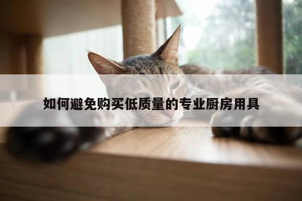 如何避免购买低质量的专业厨房用具|beat365平台